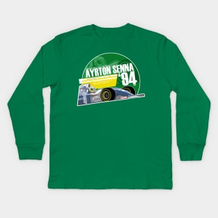 Ayrton Senna - F1 1994 Tribute Kids Long Sleeve T-Shirt